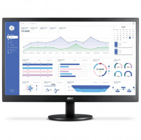 MONITOR LED 23.6 AOC M2470SWH2 WIDE FHD HDMI VGA 5 MS 75 HZ VESA PRETO