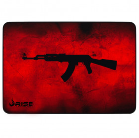 MOUSE PAD GAMER RISEMODE AK47 MEDIO COSTURADO VERMELHO RG-MP-04-AKR