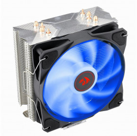 COOLER PARA CPU REDRAGON TYR PRETO LED AZUL INTEL AMD 120MM CC-9104B