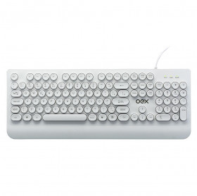 TECLADO USB OEX TC401 POP IN BRANCO