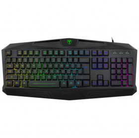 TECLADO USB GAMER T-DAGGER TANKER RGB T-TGK202 PT