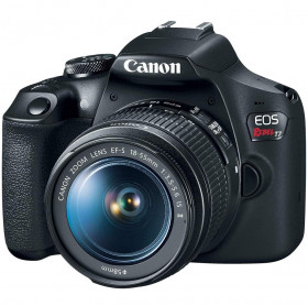 CAMERA DIGITAL CANON EOS REBEL T7 24.1MP/LCD 3/WIFI/NFC/EF-S 18-55 IS II PRETA