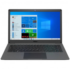 NOTEBOOK PHILCO PNB14 INTEL CELERON N3350/4GB/SSD128GB/14.1/WIND.10 HOME/CINZA