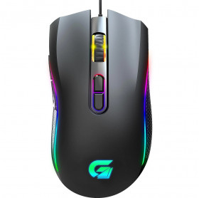 MOUSE USB GAMER RGB BLACK HAWK FORTREK7200 DPI PRETO