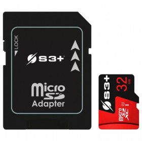 CARTÃO DE MEMORIA 32GB S3+ MICRO SDHC UHS-I CLASSE 10 S3SDC10U1/32GB-R