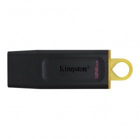 PEN DRIVE 128GB KINGSTON EXODIA USB 3.2 PRETO DTX/128GB