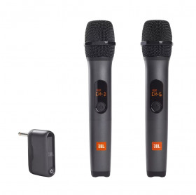 Microfone Sem Fio JBL Duplo Preto JBLWIRELESSMICBR2