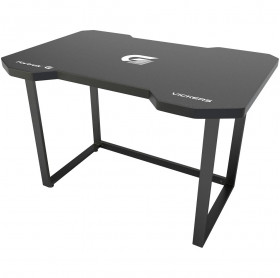 MESA GAMER FORTREK VICKERS CINZA METAL E MDF