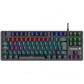 TECLADO USB MECANICO GAMER FORTREK BLACK HAWK COMPAC