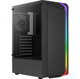 GABINETE ATX GAMER AEROCOOL BIONIC V1 PRETO LAT VIDRO TEMPERADO - S/FONTE 