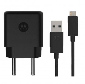 CARREGADOR DE TOMADA RAPIDO 10W MOTOROLA CABO MICRO USB SJSC47