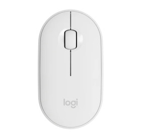 MOUSE SEM FIO M350 LOGITECH PEBBLE BRANCO 910-005770 - DUPLA CONECTIVIDADE 