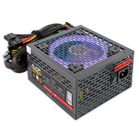 FONTE ATX 600W REAL EVUS EVG600 RGB 80 PLUS BRONZE PFC ATIVO PRETA C/CABO