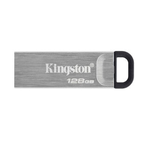PEN DRIVE 128GB KINGSTON KYSON USB 3.2 PRATA DTKN/128GB