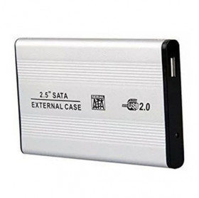 GAVETA EXTERNA HDD/SSD 2.5 USB 2.0 GVBRASIL PRATA GVT.606