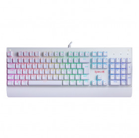 TECLADO USB GAMER REDRAGON KALA LUNAR MEC K557W-RGB BRANCO (SWI MARRON)