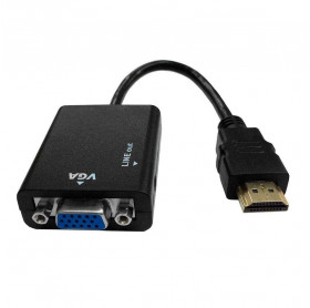 ADAPTADOR HDMI MACHO PARA VGA FEMEA C/ AUDIO P2 CB0109KS