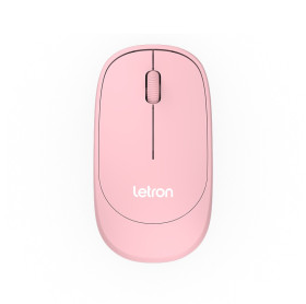 MOUSE SEM FIO LETRON COLOR FIT 1000 DPI ROSA 1709 R8 - S/PILHA