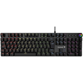 TECLADO USB MECANICO GAMER FORTREK K7 PLUS BLACK EDITION RGB