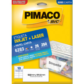 ETIQUETA PIMACO 6283 MOD.10 CARTA 25 FOLHAS