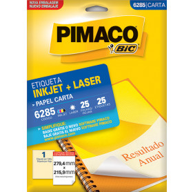 ETIQUETA PIMACO 6285 MOD.1 CARTA 25 FOLHAS