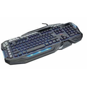 TECLADO USB TRUST 20433 GAMER GTX 285 ILUMINADO LED PRETO 