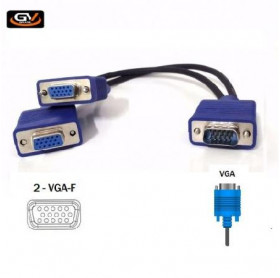 CABO VGA MACHO PARA MONITOR EM Y 2 VGA FEMEA GVBRASIL CBV.1074               