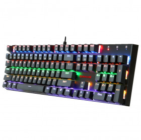 TECLADO USB GAMER REDRAGON RAINBOW RUDRA MECANICO K565 R-1 PRETO 