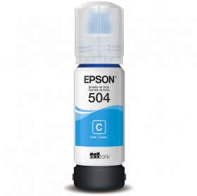 REFIL DE TINTA EPSON T504220 CIANO 70ML L4150 L4160 L4260 L6161 L14150 L6270