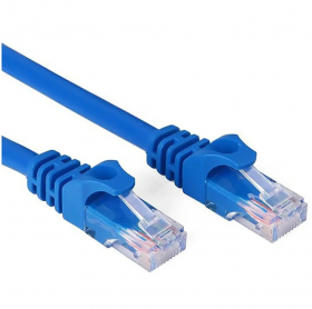 CABO DE REDE PATCH CORD CAT.5E 10MT AZUL GVBRAZIL CBR.110