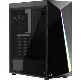 GABINETE ATX AEROCOOL RGB SHARD ACRYLIC PRETO S/FONTE 