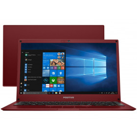 NOTEBOOK POSITIVO MOTION PLUS RED Q464B ATOM 4GB/64GB EMMC/14/W.10 HOME