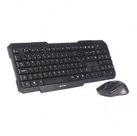 TECLADO E MOUSE SEM FIO K-W10BK C3 TECH MULTIMIDIA PRETO