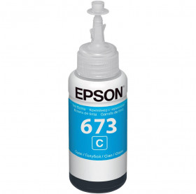 REFIL DE TINTA EPSON T673220 CIANO 70 ML L800 L805 L810 L850 L1800