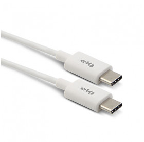 CABO USB-C PARA USB-C MACHO ELG 1.0MT BRANCO TC2TC