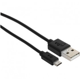 CABO USB MACHO PARA MICRO USB ELG 1.0M PRETO M510