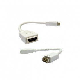 CABO ADAPTADOR MINI DVI PARA HDMI FEMEA BRANCO MC-14W