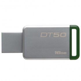 PEN DRIVE 16GB DT50/16GB KINGSTON USB 3.1 METAL VERDE