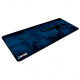 Mouse Pad Gamer Risemode M4A1 Estendido Costurado Azul e Preto RG-MP-06-M4A