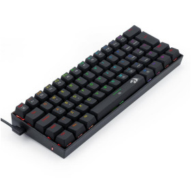 Teclado Gamer Mini Redragonborn RGB Mecânico K630RGB-1 Preto Redragon