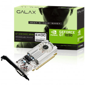 PLACA DE VIDEO 2GB GDDR5 64BITS GEFORCE GT1030 EXOC GALAX PCI-E 3.0 DVI/HDMI