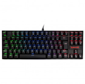 TECLADO USB GAMER REDRAGON KUMARA RGB MECANICO K552RGB-1 PRETO