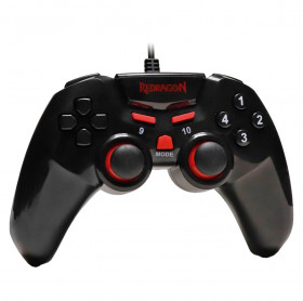 CONTROLE COM FIO REDRAGON G806-1 SEYMOUR 2 PC PS3 PRETO