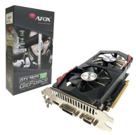 PLACA DE VIDEO 2GB GDDR5 128 BITS GEFORCE GTX750TI AFOX PCI-E 3.0 DVI/VGA/HDMI 