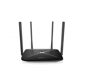 ROTEADOR WIRELESS AC1200 MERCUSYS AC12G 300+867MBPS 4 ANTENAS FIXAS DE 5 DBI