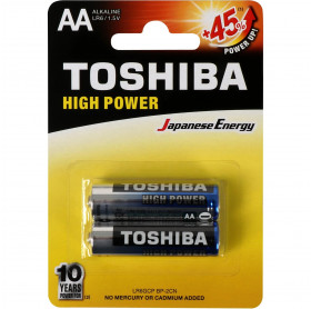 PILHA ALCALINA AA 1,5V LR6GCP TOSHIBA C/2 LR6GCP BP-2CBH