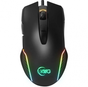 MOUSE USB GAMER KWG ORION M1 RGB 7200 DPI PRETO