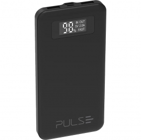 Bateria Portátil Pulse 10.000 MAh Display Digital Preto CB147