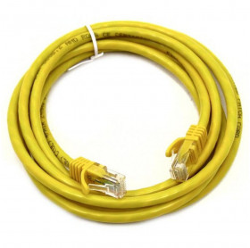 CABO DE REDE PATCH CORD CAT.5E 2.5MT AMARELO GVBRAZIL CBR.1059