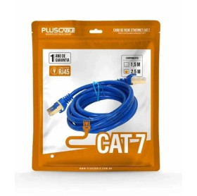 CABO DE REDE PATCH CORD CAT.7 2.5MT AZUL PLUSCABLE CAT725BL